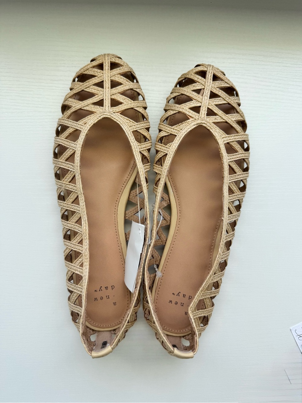 Target A New Day cage style woven flats size 8